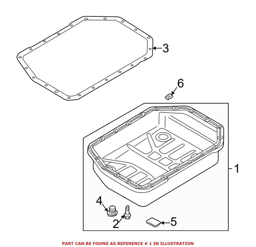 BMW Auto Trans Oil Pan 24101422970